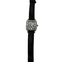 Michele Deco Safari Zebra MW06T01F7922 0.38CTW Swiss Quartz Watch