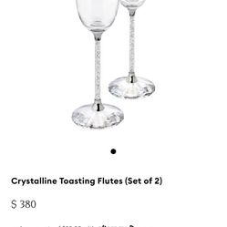 Swarovski Crystal Toasting Flute Set