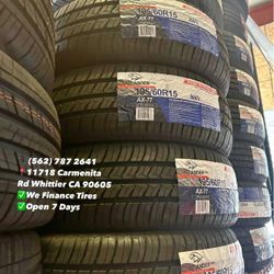 195/60R15 Atlander Set of Tires Installed and Balanced Set de Llantas Nuevas Instaladas y Balanceadas