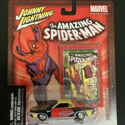  Rare! Marvel The Amazing Spider-Man Johnny Lightning 1973 Dodge Charger Vehicle 2004