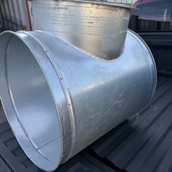 Heavy Metal 24”x 24” x 18” Tee with Flange