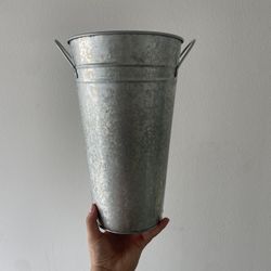 Galvanized Flower Buckets 