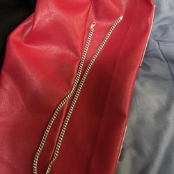 Silver cuban link chain 42 grams 21.5 inches