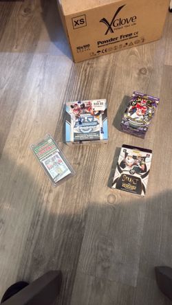 NFL card boxes lot of 4