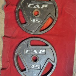 CAP.  SET OF 45s.   TOTAL 90LBs.  
11525 S HALSTED DUNKIN/7111.S WESTERN WALGREENS 
90$    SET  CASH ONLY AS