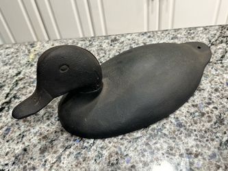 Vintage Iron Art JM 118 Cast Iron Duck Decoy – 5 lbs Heavy Doorstop Rustic Decor