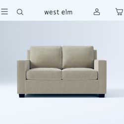 Free Same-day Delivery, West Elm Henry Sleeper Sofa (twin-size pull-out mattress) RETAIL $1,599+tax