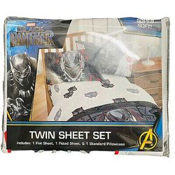 Brand new Black Panther 3 piece twin bed sheet set delivery possible