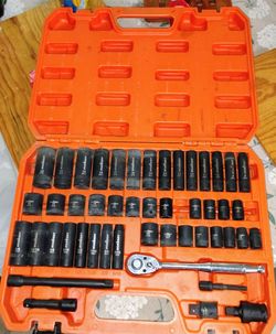 HORUSDY 50-Piece 3/8" Drive Impact Socket Set
