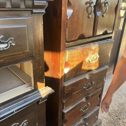 Antique 4 Piece Dresser Set 