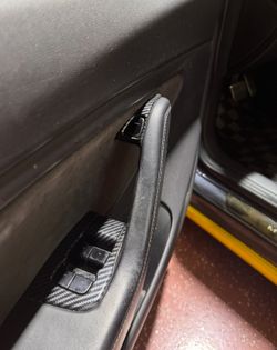 Tesla Model 3 and Y Carbon Fiber Door Panels Trim 