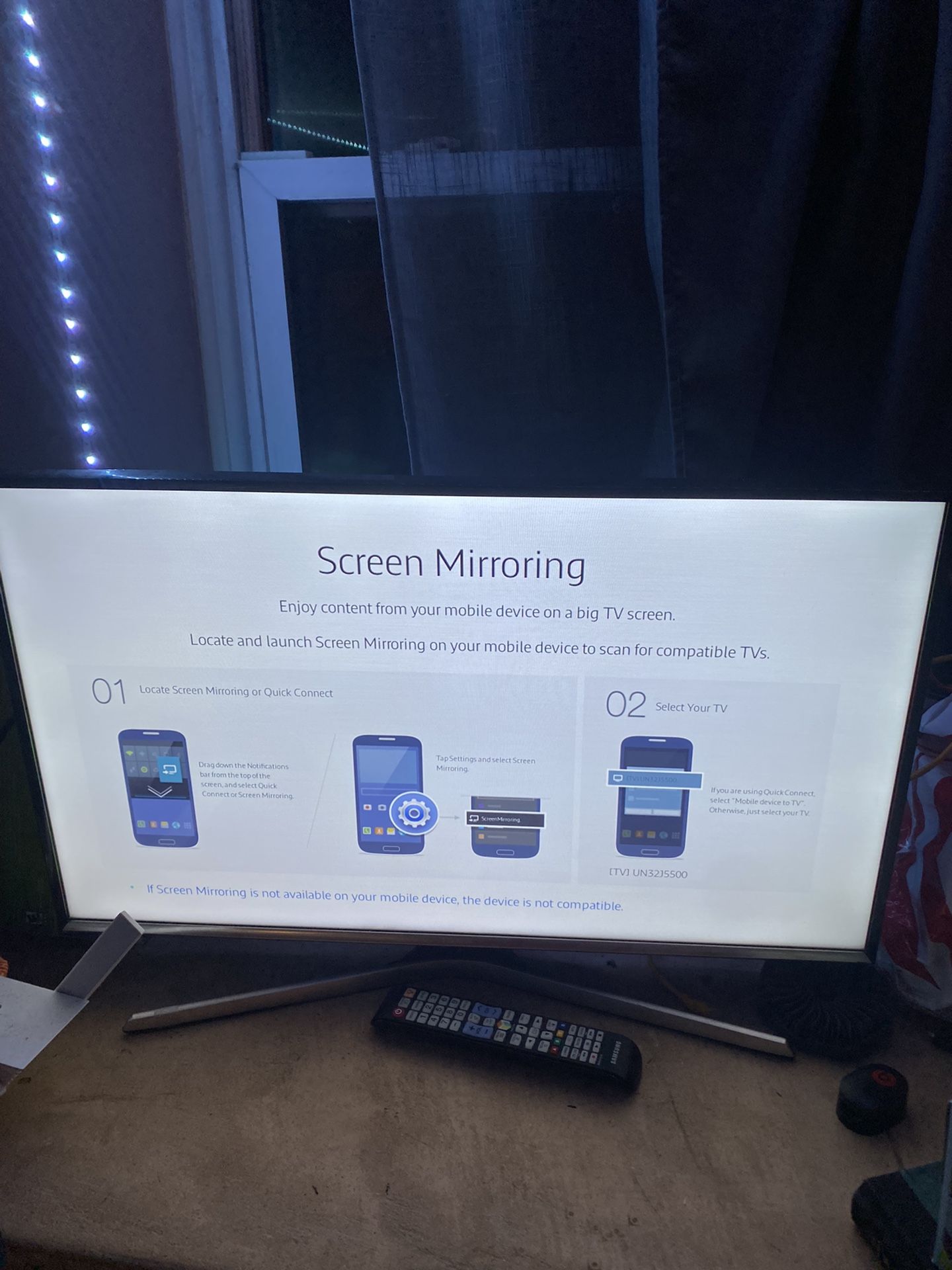 Samsung 32” HD TV Model UN32J5500AF