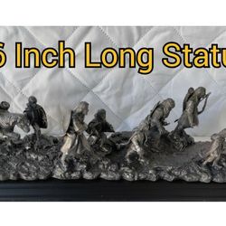 Fellowship Of The Ring - 16 Inch Long Lord Of The Rings Pewter Statue