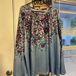 Women’s Plus Size Fashion floral top size 6X