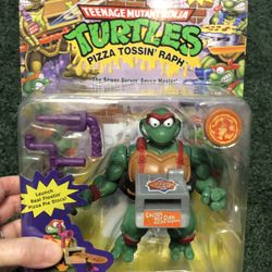 TEENAGE MUTANT NINJA TURTLES PIZZA TOSSING RAPHAEL FIG NEW