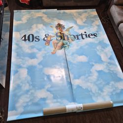 2 piece 7ft x 7ft Vinyl Poster