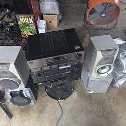 Receiver And Sony Speaker