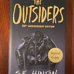 The Outsiders 50th Anniversary Edition Hardcover Signed Copy