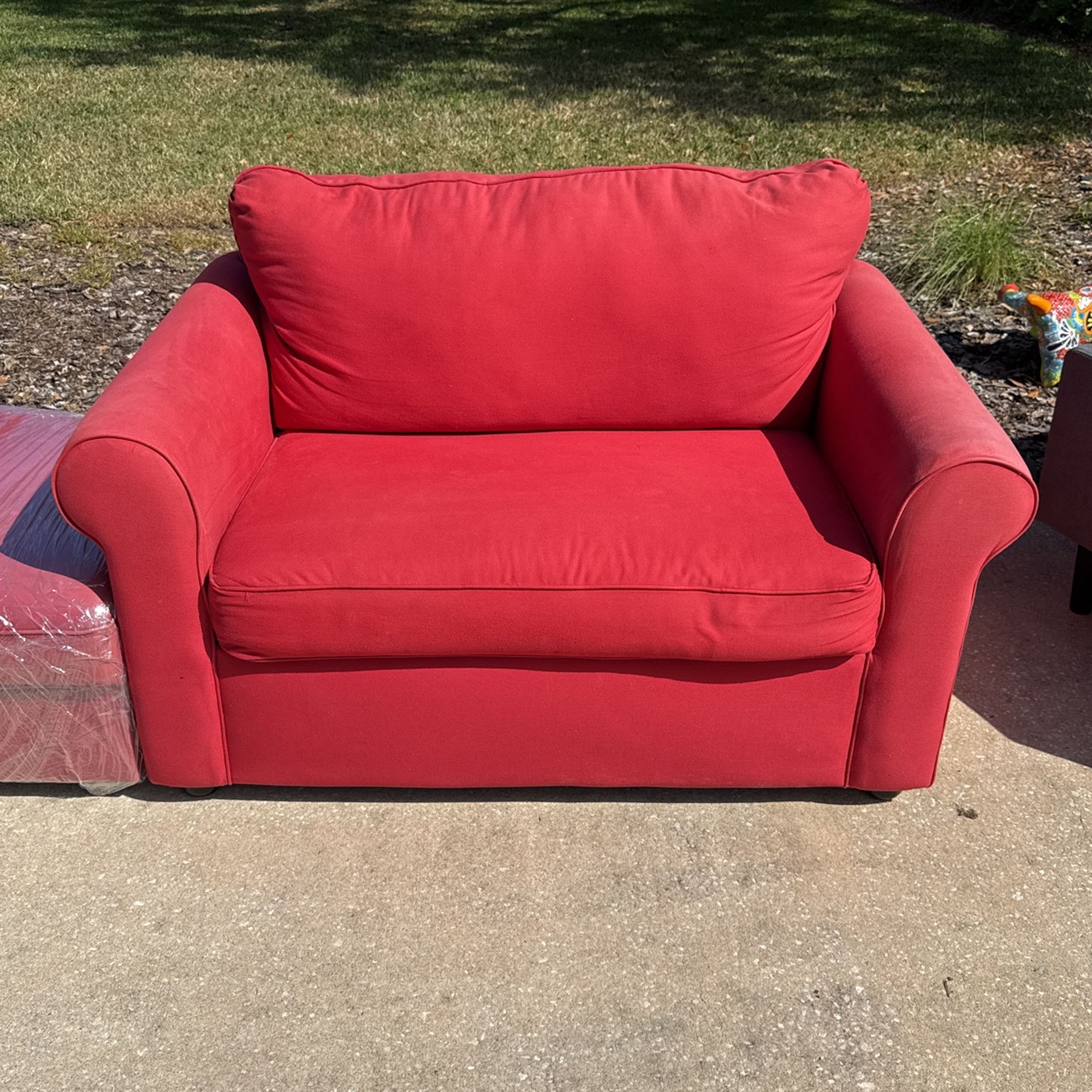 Pottery Barn Love Chair And Ottoman W/ Sleeper