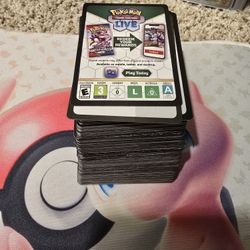 Stack Of Pokemon Unused Tcg Codes