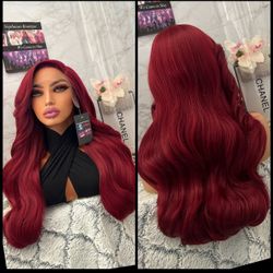 Human Hair Blended Lace Front Wig 