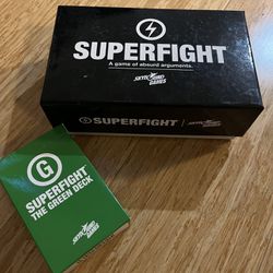 ***PRICE DROP*** Superfight Card Game plus Green Deck Expansions For 