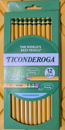 NEW Ticonderoga #2 Pencils 12 Count