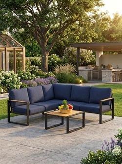 New patio furniture aluminum patio sofa aluminum patio set 🆕