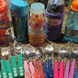 Spiderman, Dusty,Star Wars,Princess Sippys Cups Silverware Kids 