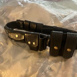 Leather Police Duty Belts With Extras