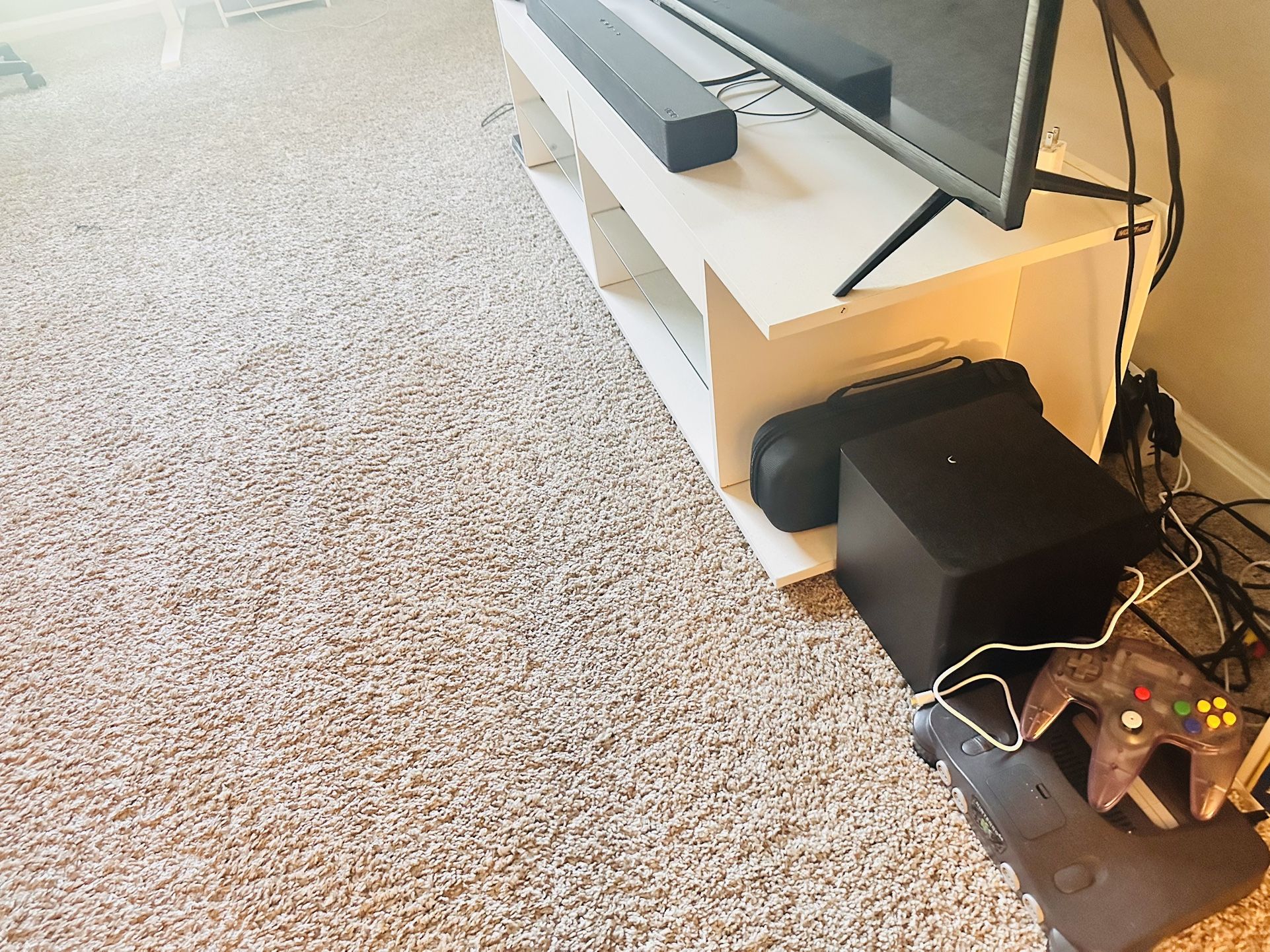 White Television Stand| Up To 80 Inch Tv