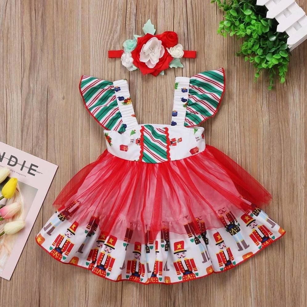 Brand new baby girl Christmas dress