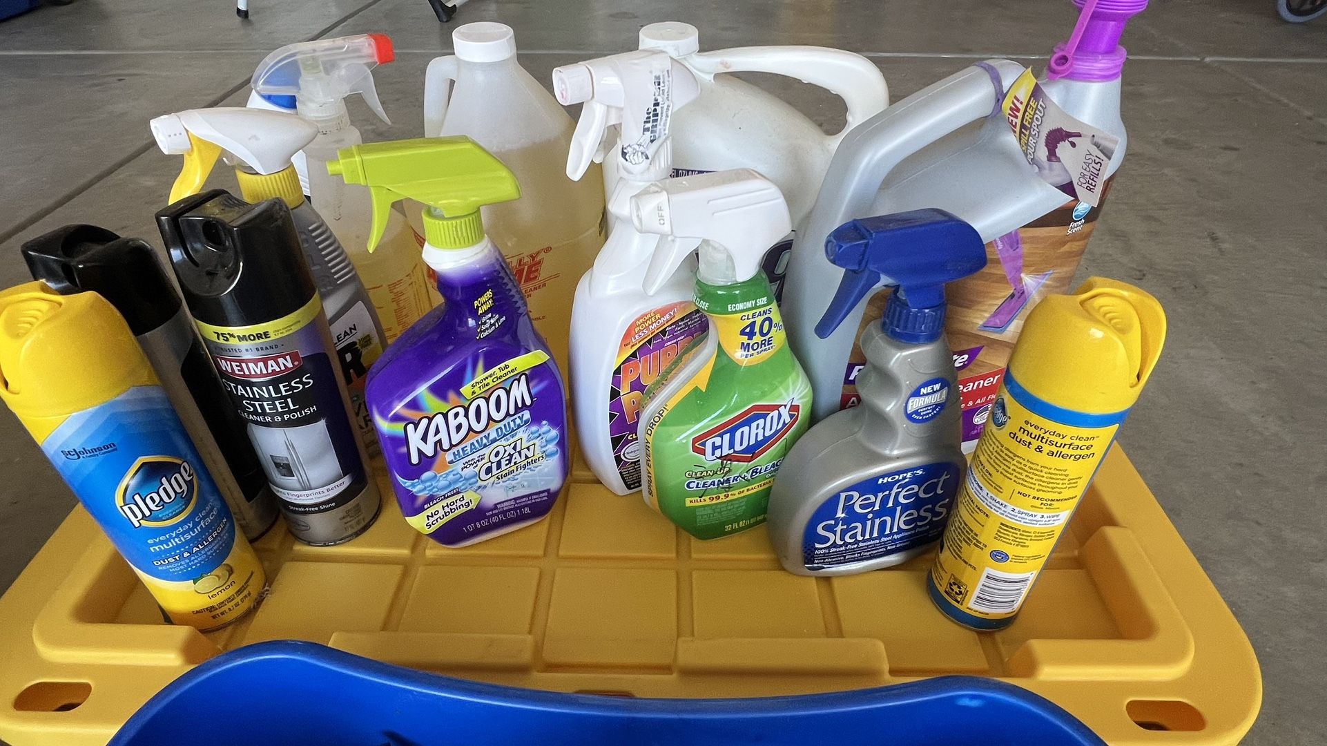 Cleaning supplies