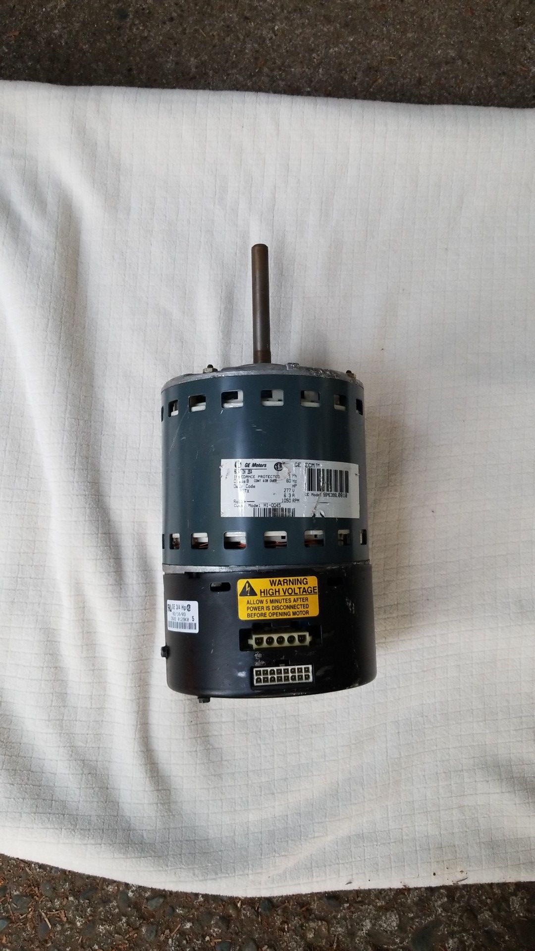 GE 3/4 hp Motor MODEL 5SME39SL-0810