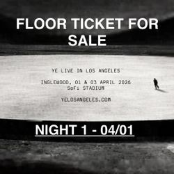 Ye Live at Sofi Floor ticket