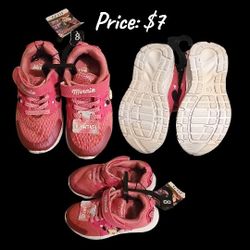 Minnie Mouse Tennis Shoes – Size 8
