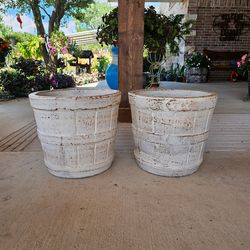 White Clay Pots. (Planters) Plants, Pottery, Talavera $55 cada una. First come first serve
