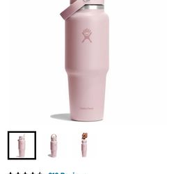 32 oz Wide Mouth Travel Bottle with Flex Straw Cap