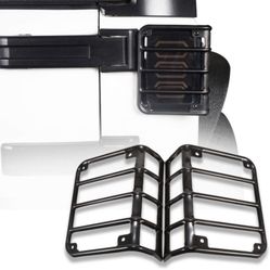 Matte black light guards for rear taillights