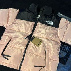 The North Face Black And Pink Puffer (700)