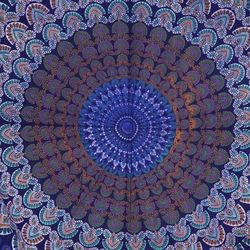 Peacock Mandala Tapestry Wall Hanging Room Home Decor