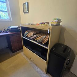 File cabinet with key & metal storage unit