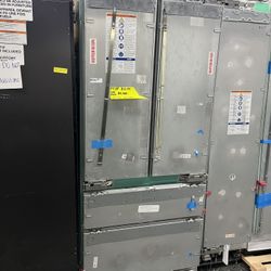 New 4 Door Thermador Panel Ready Built In 36” Refrigerator Ice Maker