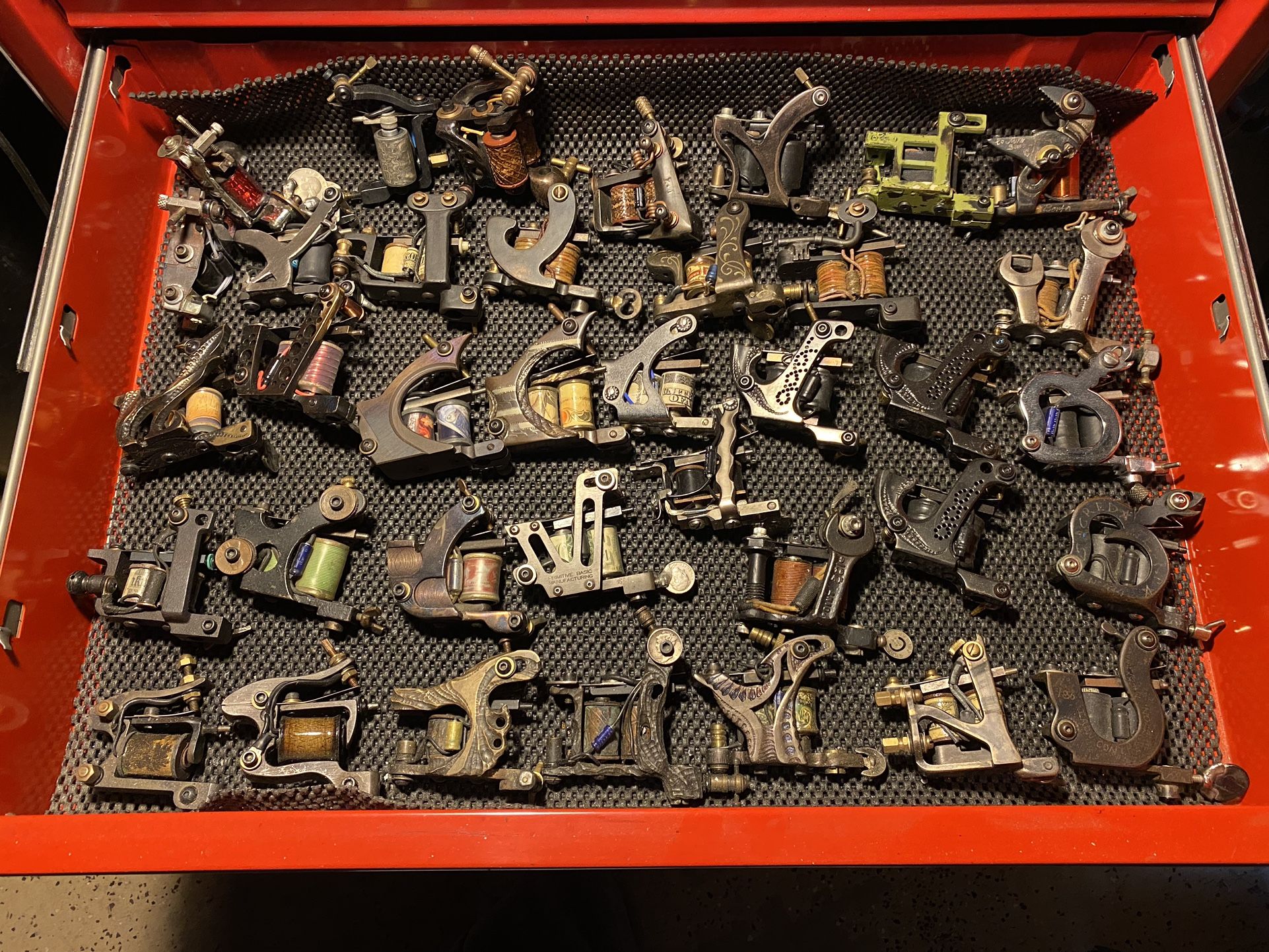 Extremely Large Rare Tattoo Machine Collection.