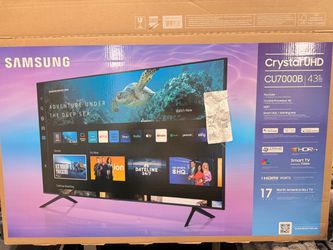 Samsung Crystal UHD 43” 4K Smart TV CU7000B
