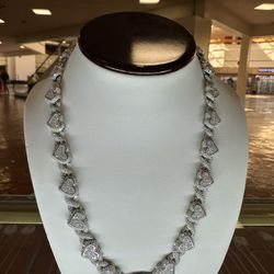 Sterling Silver VVS Moissanite chain