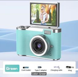 4k HD Camera, 2.4 Inch Flip Screen