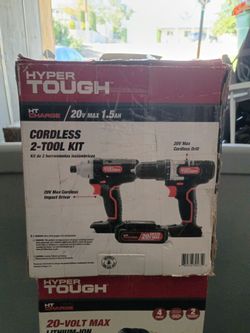 HyperTough cordless 2 tool set