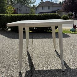 Metal Kids Table Creamy White Sturdy