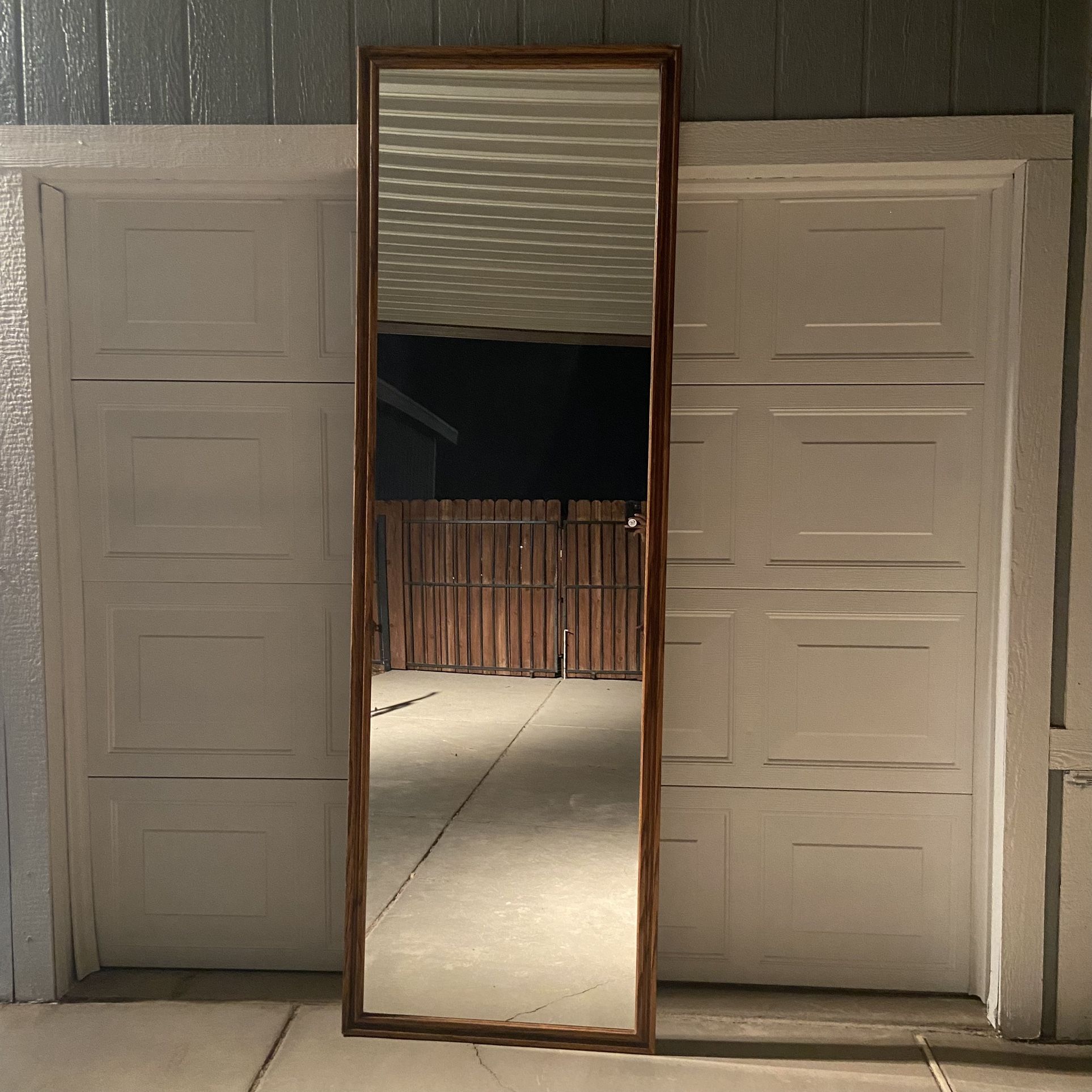 Leaning Standing Hanging Tall Wood Wall Mirror | 30” x 94”